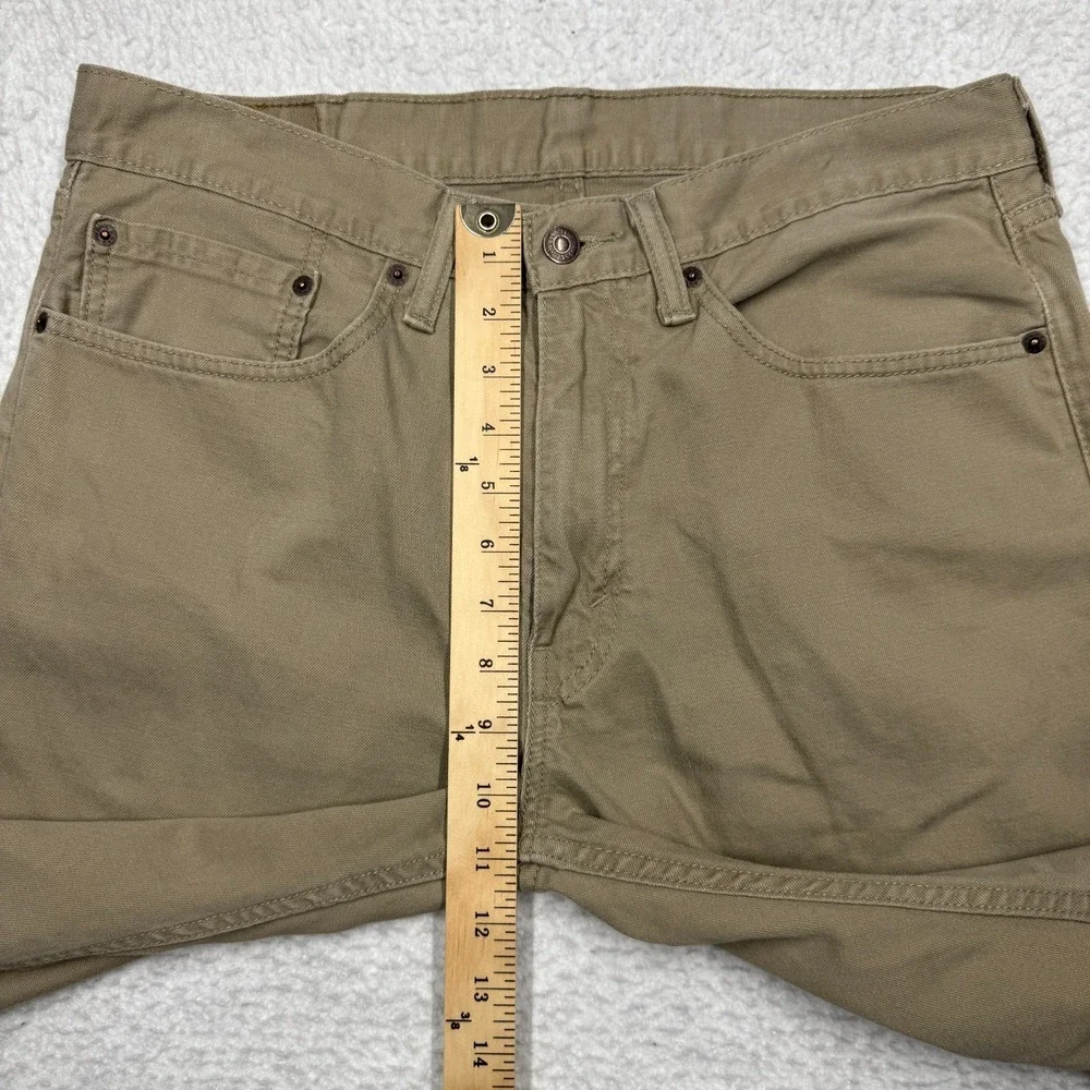 Levi's 505 Beige‎ Khaki Jeans Pants Relaxed Fit Straight Leg Men's Size 34x32